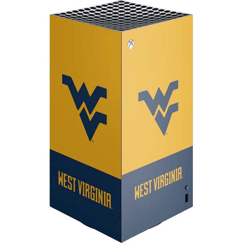 West Virginia University WV Yello split XBox Series X Digital Edition Console Skin